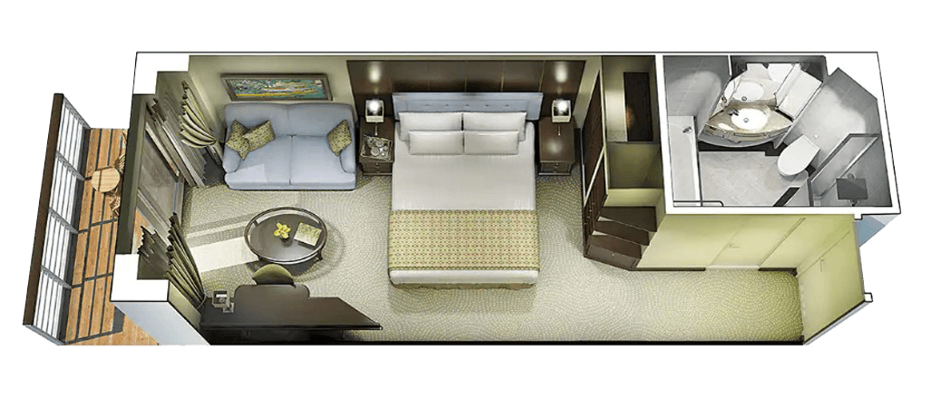 Desire Hong Kong Singapore Cruise 2028 13 Plano del camarote