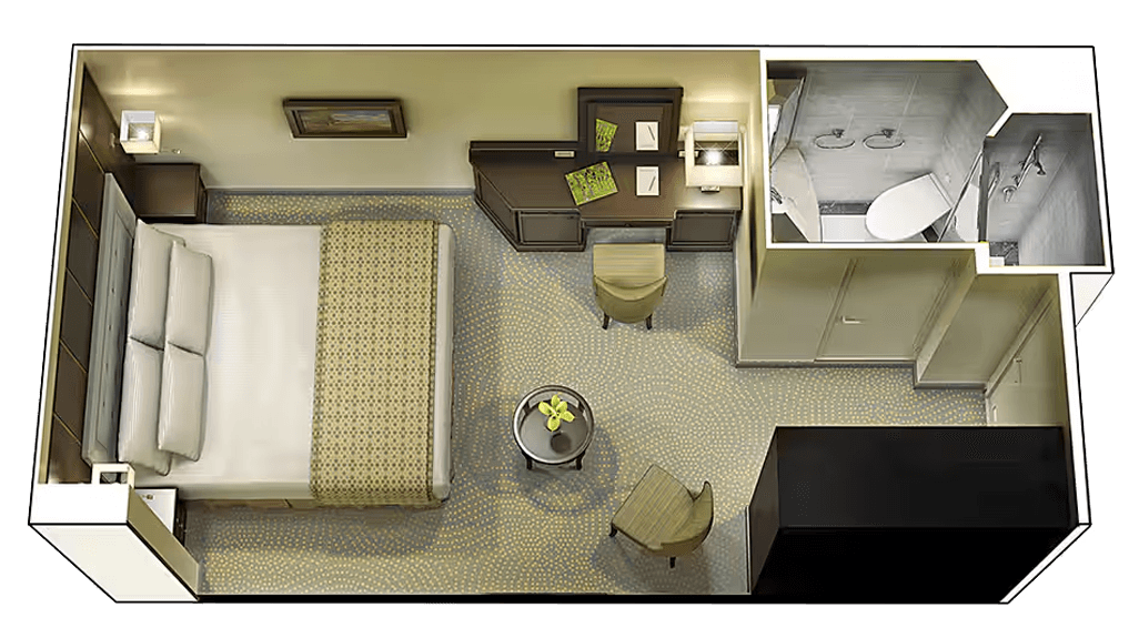 Desire Hong Kong Singapore Cruise 2028 19 Plano del camarote