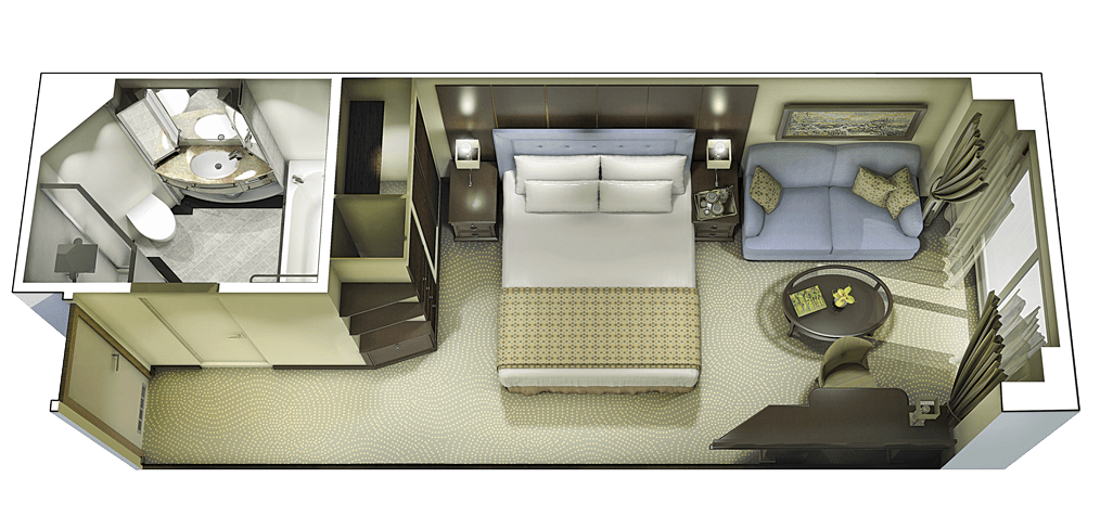 Desire Hong Kong Singapore Cruise 2028 17 Plano del camarote