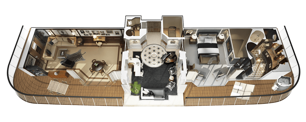 Desire Hong Kong Singapore Cruise 2028 3 Plano del camarote